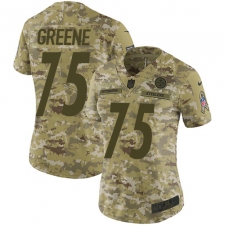 Women's Nike Pittsburgh Steelers #75 Joe Greene Limited Camo 2018 Salute to Service NFL Jersey