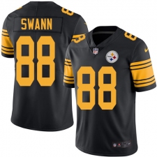 Youth Nike Pittsburgh Steelers #88 Lynn Swann Elite Black Rush Vapor Untouchable NFL Jersey