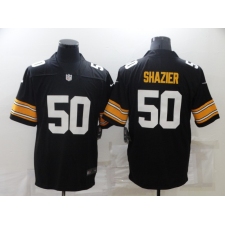 Men's Pittsburgh Steelers #50 Ryan Shazier Black Throwback Limited Jersey