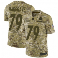 Men's Nike Pittsburgh Steelers #79 Javon Hargrave Limited Camo 2018 Salute to Service NFL Jersey