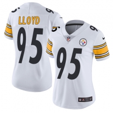 Women's Nike Pittsburgh Steelers #95 Greg Lloyd Elite White NFL Jersey