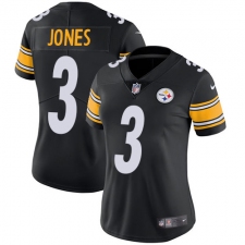 Women's Nike Pittsburgh Steelers #3 Landry Jones Black Team Color Vapor Untouchable Limited Player NFL Jersey