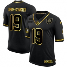 Men's Pittsburgh Steelers #19 JuJu Smith-Schuster Olive Gold Nike 2020 Salute To Service Limited Jersey