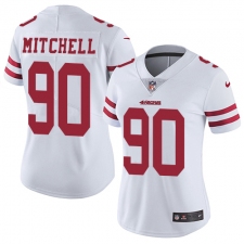 Women's Nike San Francisco 49ers #90 Earl Mitchell Elite White NFL Jersey