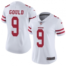 Women's Nike San Francisco 49ers #9 Robbie Gould Elite White NFL Jersey