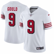 Youth Nike San Francisco 49ers #9 Robbie Gould Limited White Rush Vapor Untouchable NFL Jersey