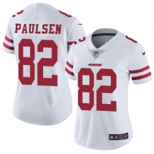 Women's Nike San Francisco 49ers #82 Logan Paulsen Elite White NFL Jersey