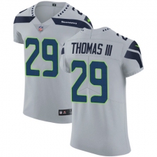 Men's Nike Seattle Seahawks #29 Earl Thomas III Grey Alternate Vapor Untouchable Elite Player NFL Jersey
