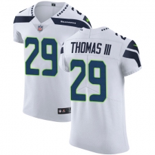 Men's Nike Seattle Seahawks #29 Earl Thomas III White Vapor Untouchable Elite Player NFL Jersey