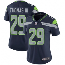 Women's Nike Seattle Seahawks #29 Earl Thomas III Steel Blue Team Color Vapor Untouchable Limited Player NFL Jersey