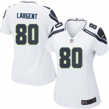 Women's Nike Seattle Seahawks #80 Steve Largent Game White NFL Jersey