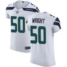 Men's Nike Seattle Seahawks #50 K.J. Wright White Vapor Untouchable Elite Player NFL Jersey