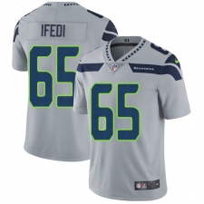 Youth Nike Seattle Seahawks #65 Germain Ifedi Grey Alternate Vapor Untouchable Elite Player NFL Jersey