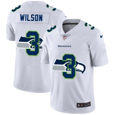 Men's Seattle Seahawks #3 Russell Wilson White Nike White Shadow Edition Limited Jersey