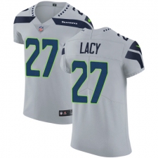 Men's Nike Seattle Seahawks #27 Eddie Lacy Grey Alternate Vapor Untouchable Elite Player NFL Jersey