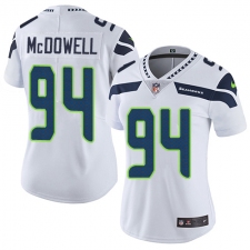 Women's Nike Seattle Seahawks #94 Malik McDowell Elite White NFL Jersey