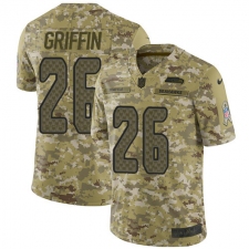 Men's Nike Seattle Seahawks #26 Shaquill Griffin Limited Camo 2018 Salute to Service NFL Jersey