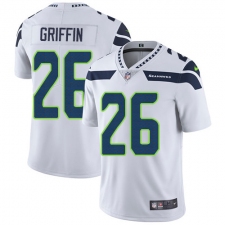 Youth Nike Seattle Seahawks #26 Shaquill Griffin White Vapor Untouchable Limited Player NFL Jersey