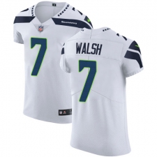 Men's Nike Seattle Seahawks #7 Blair Walsh White Vapor Untouchable Elite Player NFL Jersey