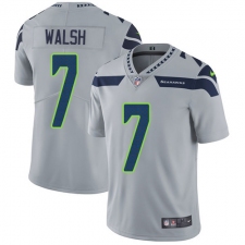 Youth Nike Seattle Seahawks #7 Blair Walsh Elite Grey Alternate NFL Jersey