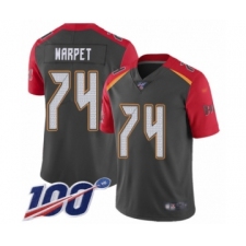 Youth Tampa Bay Buccaneers #74 Ali Marpet Limited Gray Inverted Legend 100th Season Football Jersey