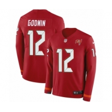 Youth Nike Tampa Bay Buccaneers #12 Chris Godwin Limited Red Therma Long Sleeve NFL Jersey