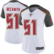 Women's Nike Tampa Bay Buccaneers #51 Kendell Beckwith Elite White NFL Jersey