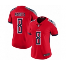 Women's Tennessee Titans #8 Marcus Mariota Limited Red Inverted Legend Football Jersey