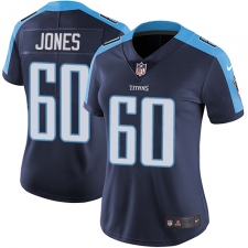 Women's Nike Tennessee Titans #60 Ben Jones Elite Navy Blue Alternate NFL Jersey