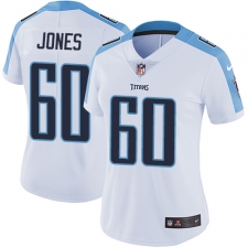 Women's Nike Tennessee Titans #60 Ben Jones Elite White NFL Jersey