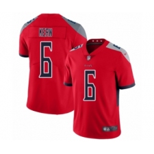 Men's Tennessee Titans #6 Brett Kern Limited Red Inverted Legend Football Jersey
