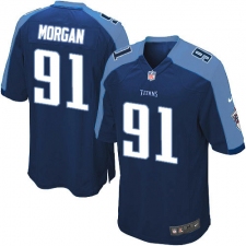 Men's Nike Tennessee Titans #91 Derrick Morgan Game Navy Blue Alternate NFL Jersey