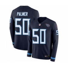 Youth Nike Tennessee Titans #50 Nate Palmer Limited Navy Blue Therma Long Sleeve NFL Jersey
