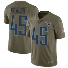 Men's Nike Tennessee Titans #45 Jalston Fowler Limited Olive 2017 Salute to Service NFL Jersey