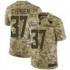 Men's Nike Tennessee Titans #37 Johnathan Cyprien Limited Camo 2018 Salute to Service NFL Jersey