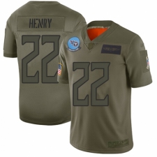 Women's Tennessee Titans #22 Derrick Henry Limited Camo 2019 Salute to Service Football Jersey
