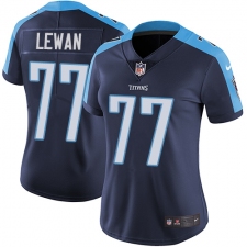 Women's Nike Tennessee Titans #77 Taylor Lewan Elite Navy Blue Alternate NFL Jersey