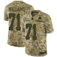 Youth Nike Washington Redskins #71 Trent Williams Limited Camo 2018 Salute to Service NFL Jersey