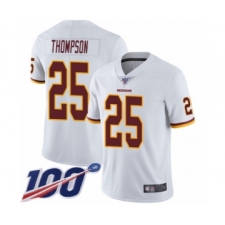 Youth Washington Redskins #25 Chris Thompson White Vapor Untouchable Limited Player 100th Season Football Jersey