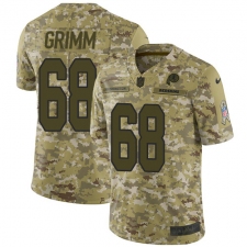 Youth Nike Washington Redskins #68 Russ Grimm Limited Camo 2018 Salute to Service NFL Jersey
