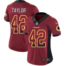 Women's Nike Washington Redskins #42 Charley Taylor Limited Red Rush Drift Fashion NFL Jersey