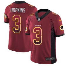 Men's Nike Washington Redskins #3 Dustin Hopkins Limited Red Rush Drift Fashion NFL Jersey