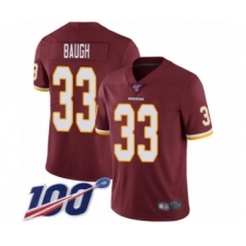Men's Washington Redskins #33 Sammy Baugh Burgundy Red Team Color Vapor Untouchable Limited Player 100th Season Football Jersey