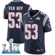 Men's Nike New England Patriots #53 Kyle Van Noy Navy Blue Team Color Vapor Untouchable Limited Player Super Bowl LII NFL Jersey