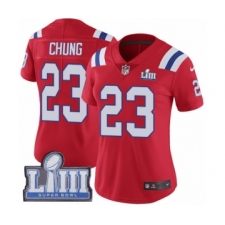 Women's Nike New England Patriots #23 Patrick Chung Red Alternate Vapor Untouchable Limited Player Super Bowl LIII Bound NFL Jersey