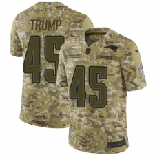 Men's Nike New England Patriots #45 Donald Trump Limited Camo 2018 Salute to Service NFL Jersey