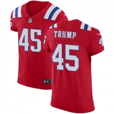 Men's Nike New England Patriots #45 Donald Trump Red Alternate Vapor Untouchable Elite Player NFL Jersey
