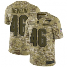 Men's Nike New England Patriots #46 James Develin Limited Camo 2018 Salute to Service NFL Jersey