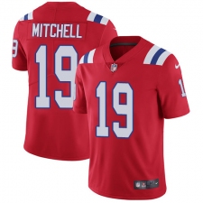 Youth Nike New England Patriots #19 Malcolm Mitchell Red Alternate Vapor Untouchable Limited Player NFL Jersey