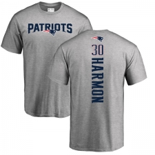 NFL Nike New England Patriots #30 Duron Harmon Ash Backer T-Shirt